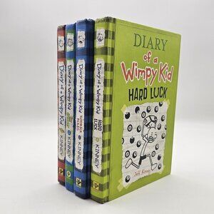 Diary of a Wimpy Kid Books Hard Luck Rodrick Rules Getaway Lot of 4 Hardcover